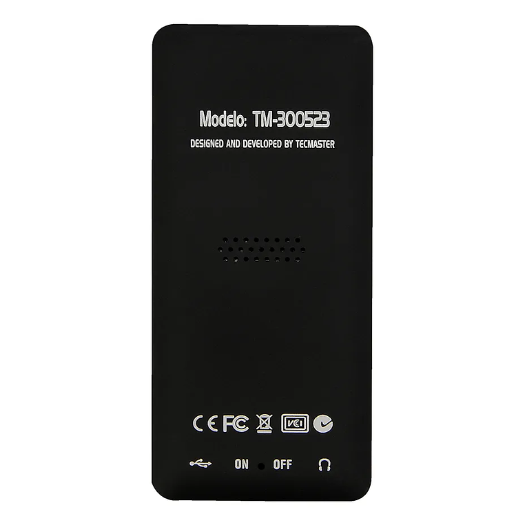 MP3 BLUETOOTH 16GB CARCASA ABS+AUDIFONO TM-300523 TECMASTER 2