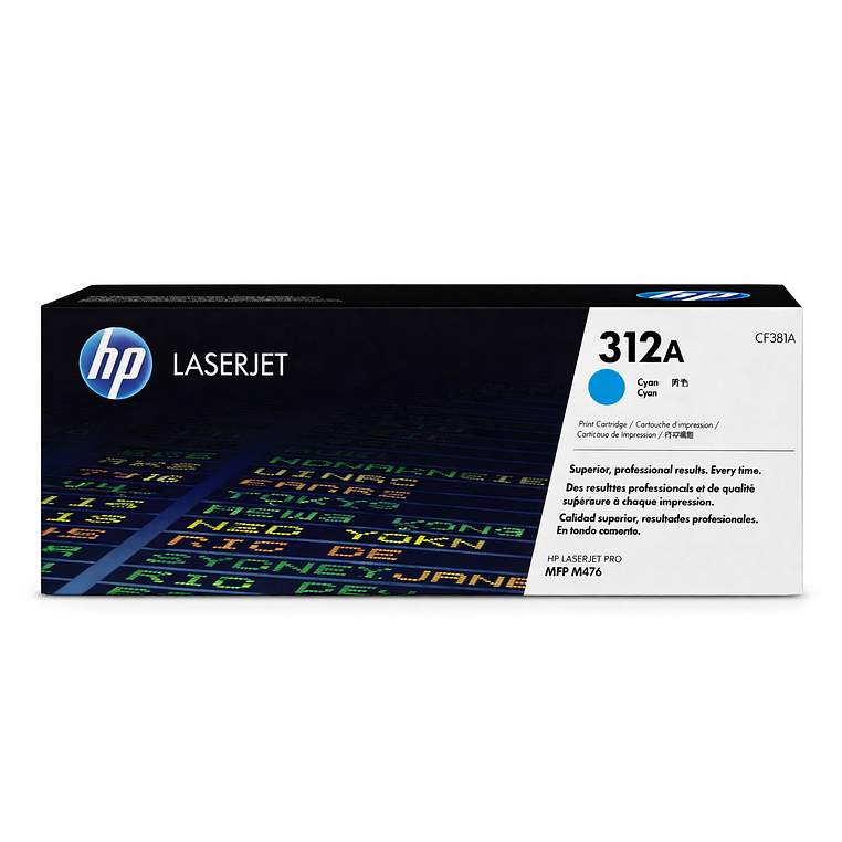 Tóner  LaserJet Color HP 312A C (CF381A) 1