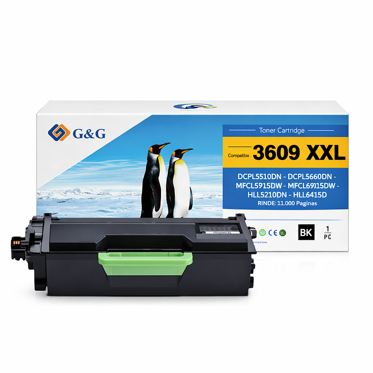 Tóner Alternativo Tn-3609 Xxl Bk G&G 1