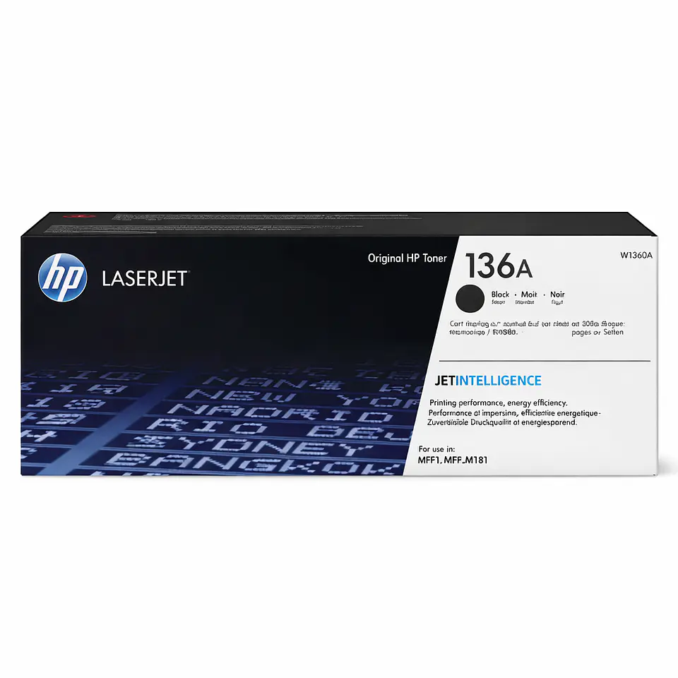 Tóner Original HP 136A BK (W1360A) 1