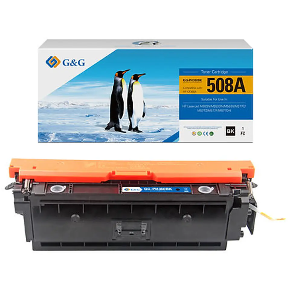 Tóner Alternativo HP 508A (CF360A) BK G&G 1