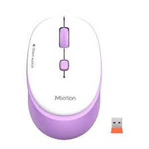 Mouse Inalámbrico Meetion MT-R571 Silencioso Morado