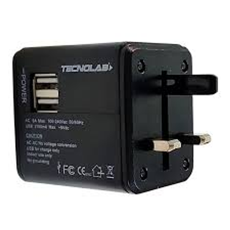  Adaptador de Viaje Universal TL354 Tecnolab  1