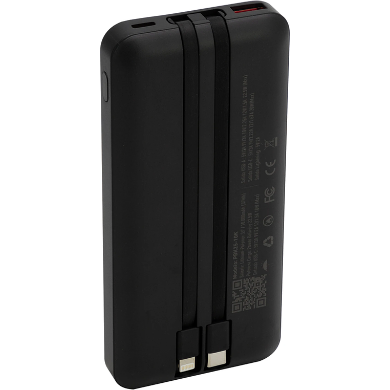 BATERIA EXTERNA 10000 MAH 22.5W BLACK PBK 25 PHILCO 4