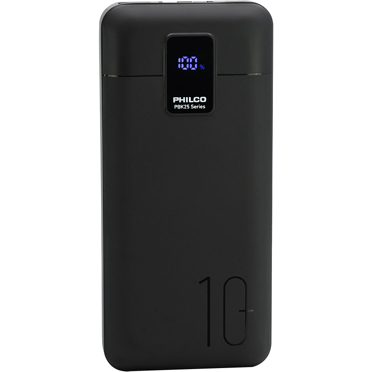 BATERIA EXTERNA 10000 MAH 22.5W BLACK PBK 25 PHILCO 1