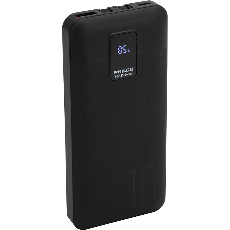 BATERIA EXTERNA 10000 MAH 22.5W BLACK PBK 25 PHILCO 2