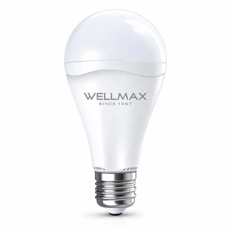 AMPOLLETA EMERGENCIA SUPER NOVA 9W CW 6500K AC220-240V WELLMAX 1