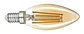 AMPOLLETA DECO C25 4W VELA AMBAR FILAMENT E14 WELLMAX - Miniatura 2