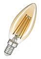 AMPOLLETA DECO C25 4W VELA AMBAR FILAMENT E14 WELLMAX - Miniatura 3