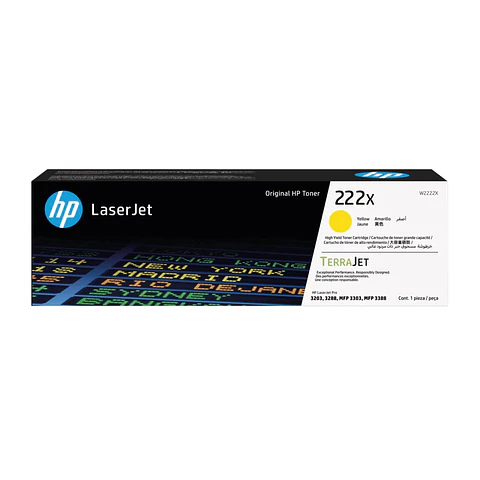 Tóner HP 222X Yellow LaserJet W2220X
