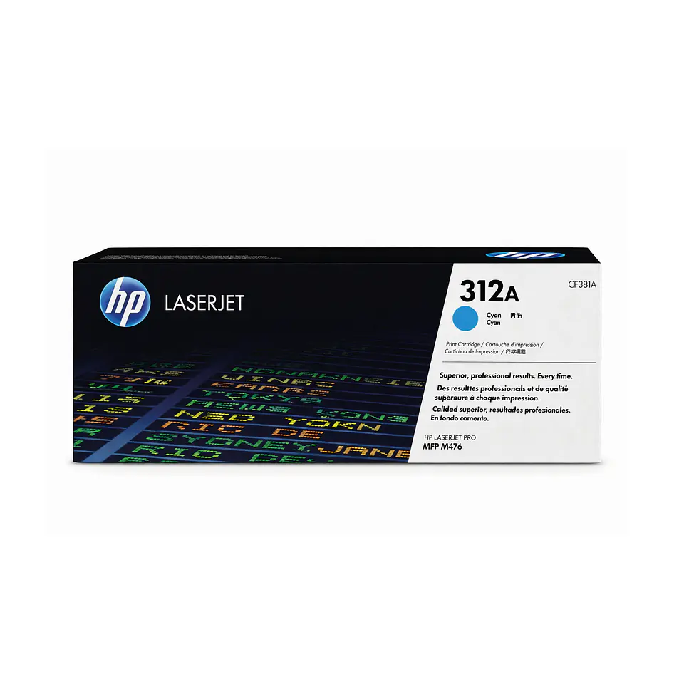 Tóner  LaserJet Color HP 312A C (CF381A) 1