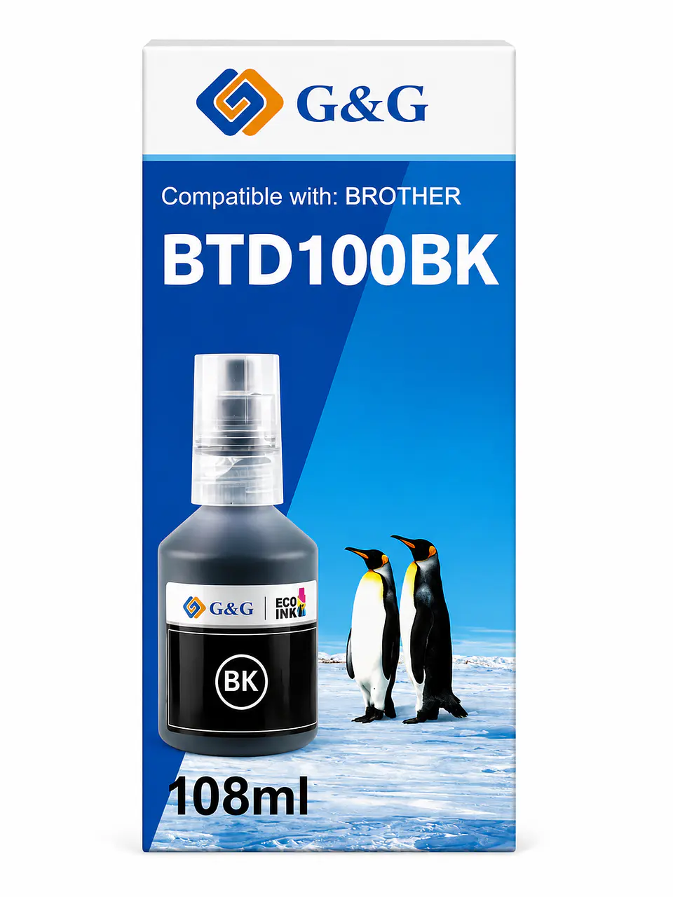 Botella Tinta Alternativa BTD100 BK G&G 1