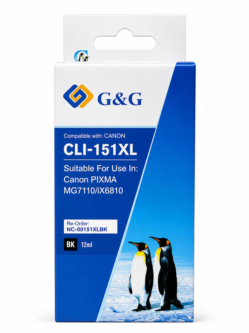 Cartucho de Tinta Alternativo G&G CLI-151XL Negro 1