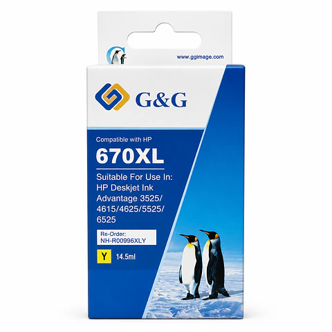  CARTRIDGE ALT. H670XL Y G&G