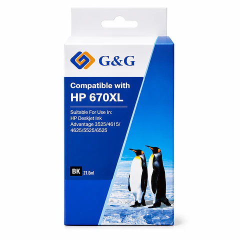 CARTRIDGE ALT. H670XL BK G&G