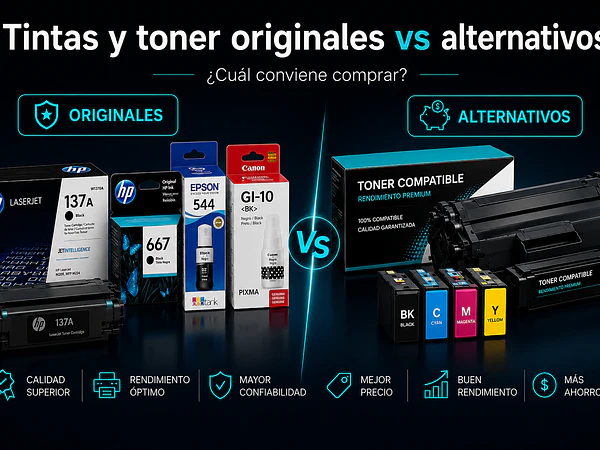 Tintas originales vs alternativas: ¿cuál conviene comprar para tu impresora?