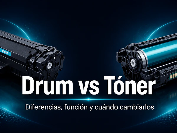 Drum vs Tóner: diferencias, función y cuándo cambiarlos
