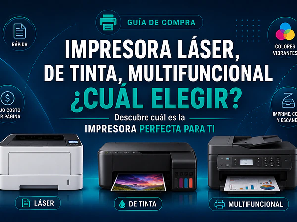 Impresora láser, de tinta o multifuncional: cuál elegir