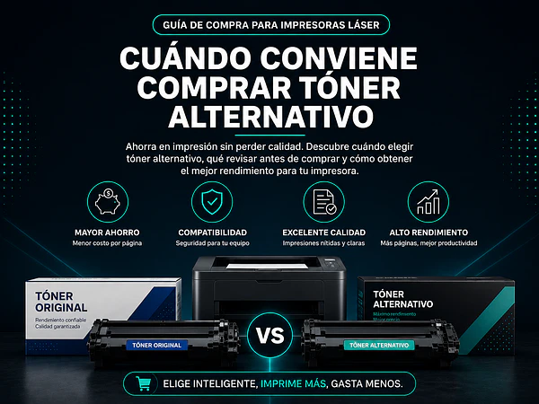 ¿Cuándo conviene comprar un tóner alternativo?
