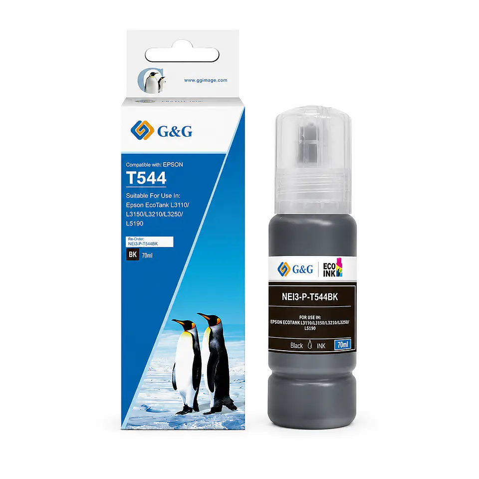 Botella Tinta Alternativa T544 BK G&G 1