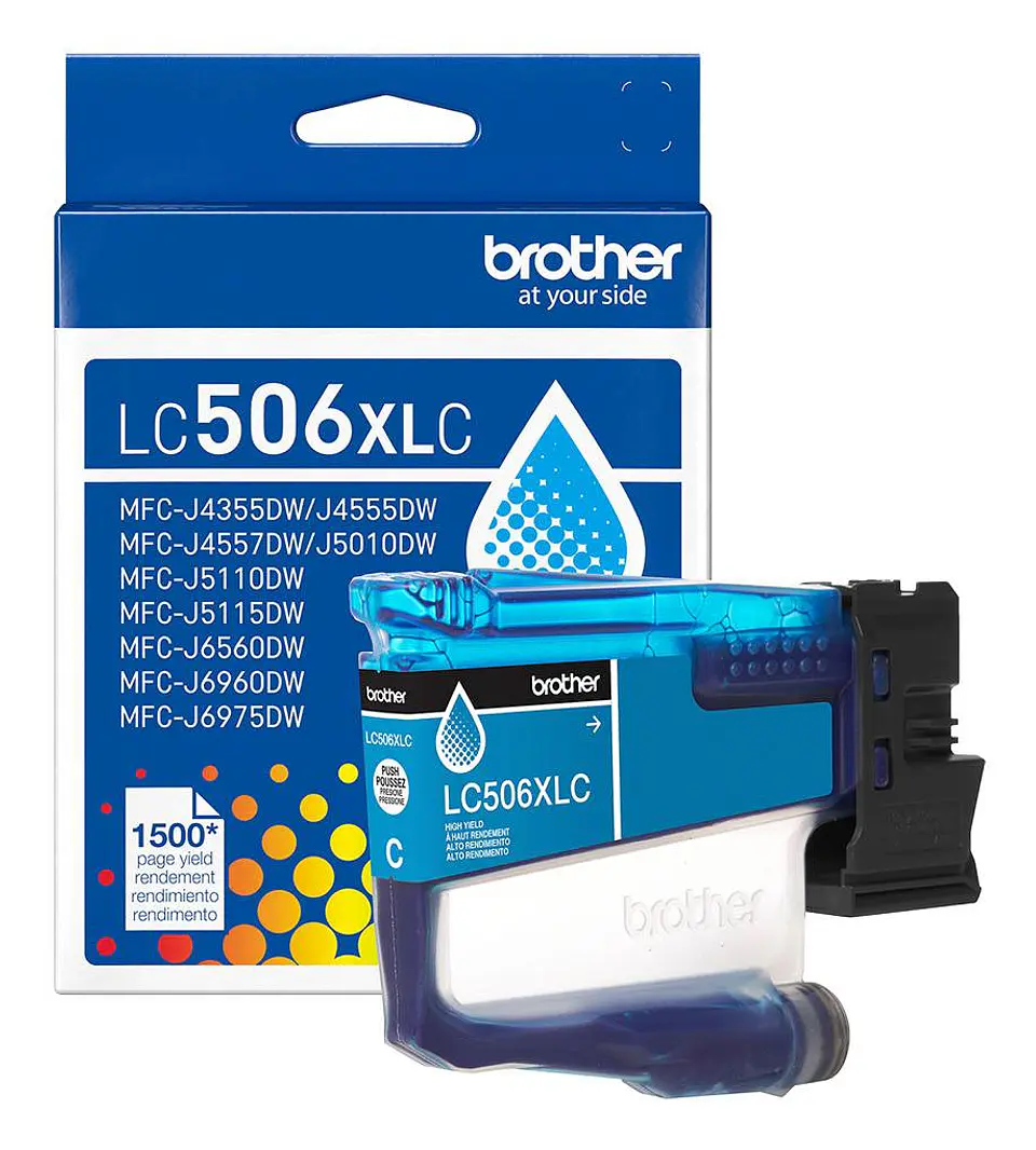 Cartucho de Tinta Original Brother LC506C Cian 1