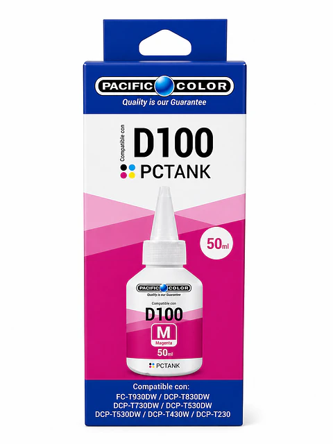 Botella de Tinta Alternativa Pacific Color BTD100M Magenta – Compatible Brother