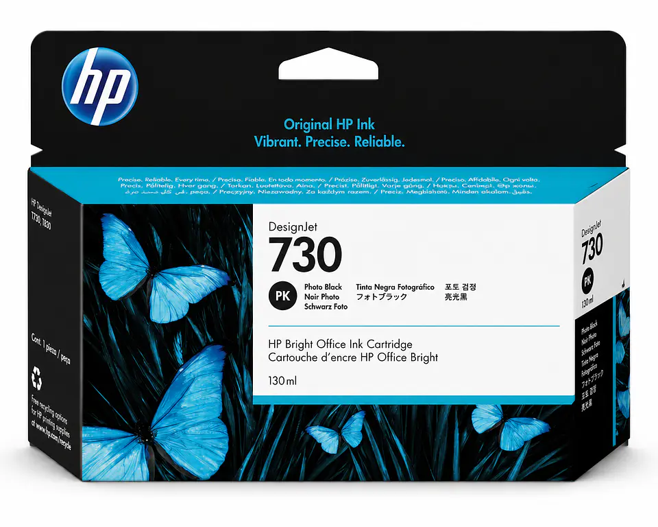 Cartucho de Tinta Original HP 730 Photo Black – 130 1