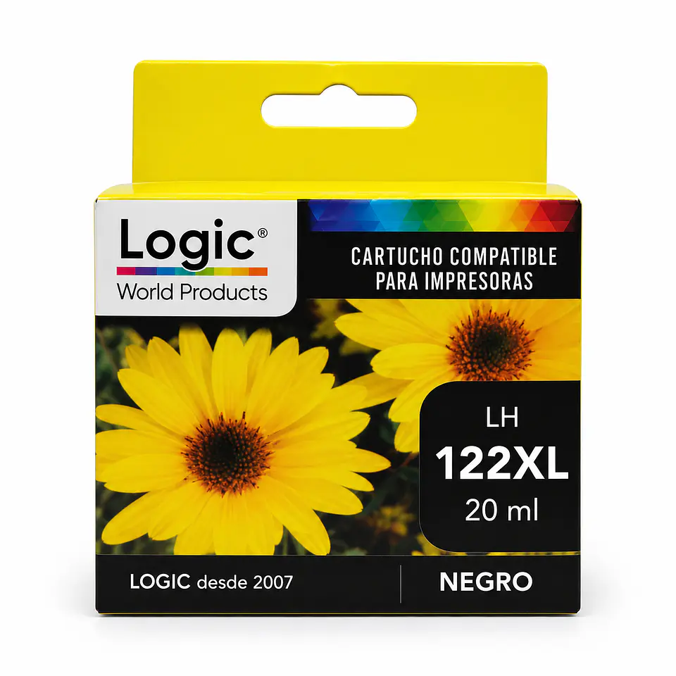 Cartucho de Tinta Alternativo Logic 122XL Negro – 20 ml 1