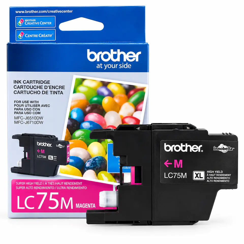 Cartucho de Tinta Original Brother LC75M Magenta – Alto Rendimiento 1