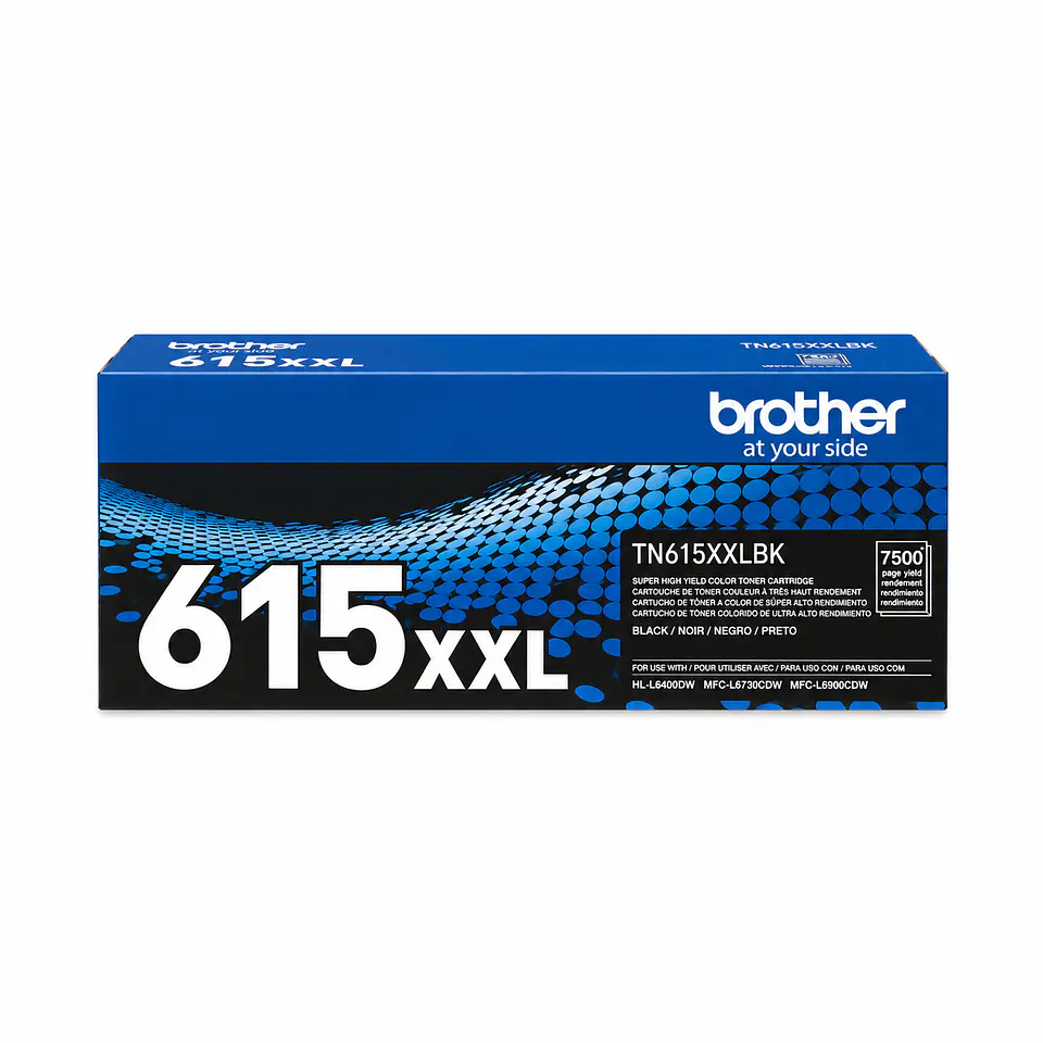 Tóner Original Brother TN-615XXLBK Negro – Súper Alto Rendimiento 1
