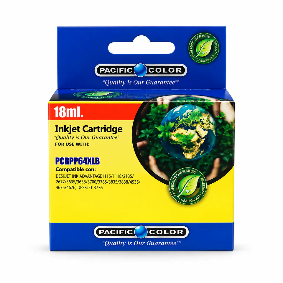 Cartucho de Tinta Alternativo Pacific Color 664XL Negro – 18 ml 1