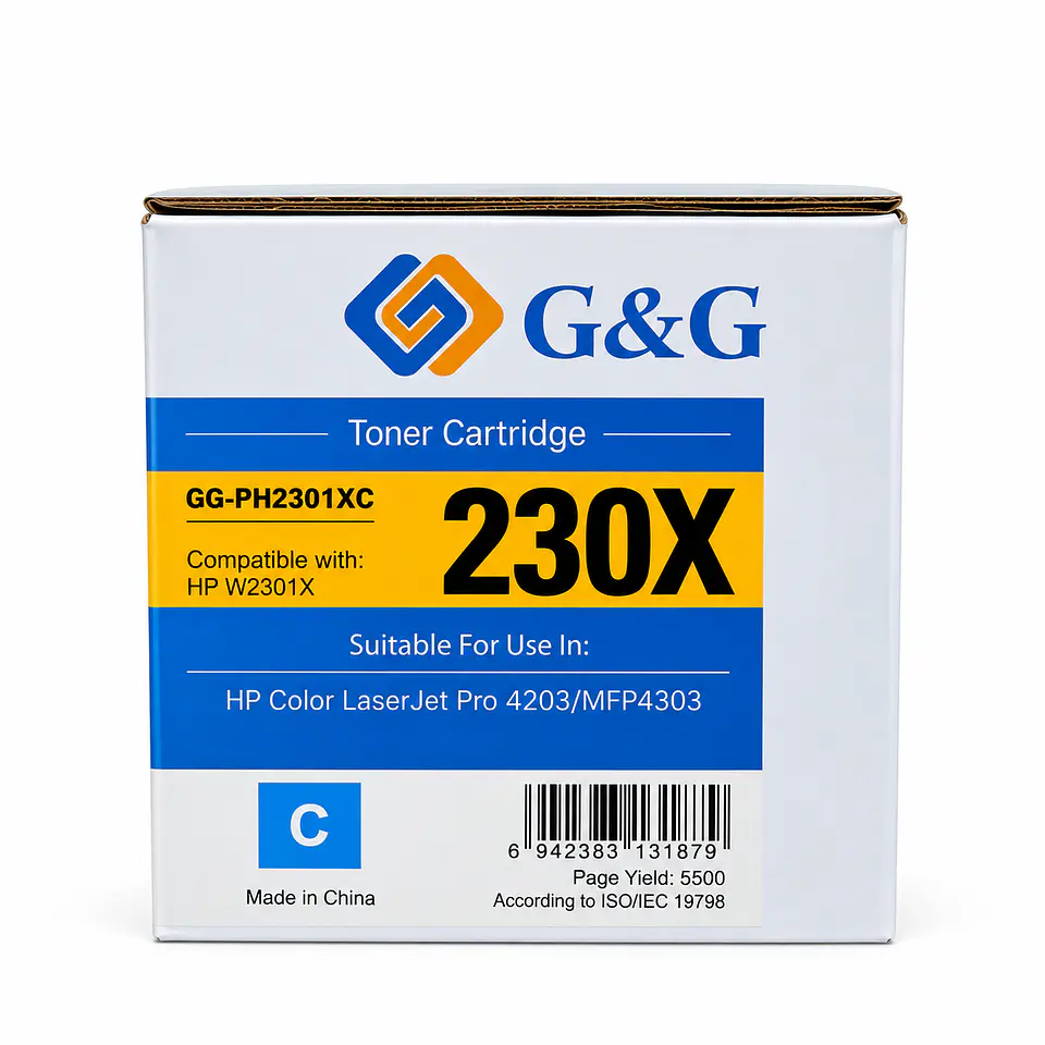 Tóner Alternativo G&G HP 230X Cian (W2301X) 5.500 Páginas 2