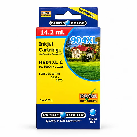Cartucho de Tinta Alternativo Pacific Color 904XL Cian – 14,2 ml
