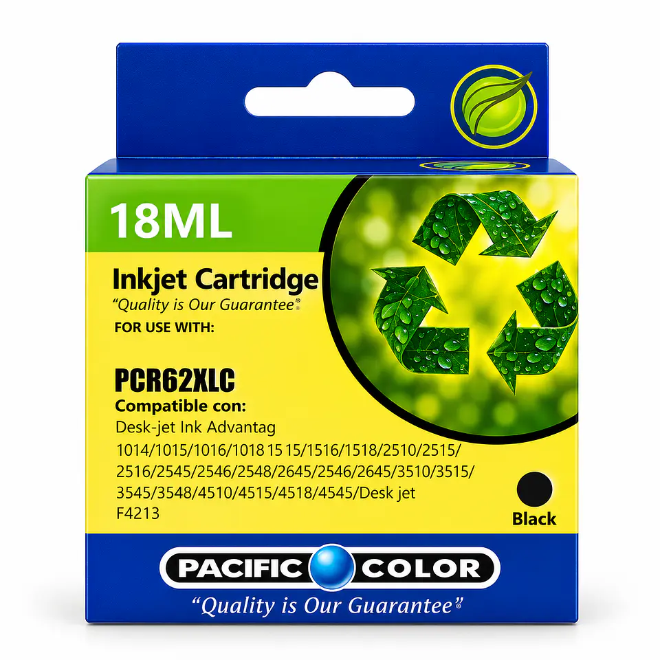 Cartucho de Tinta Alternativo Pacific Color HP 662XL Negro 18 ml  1