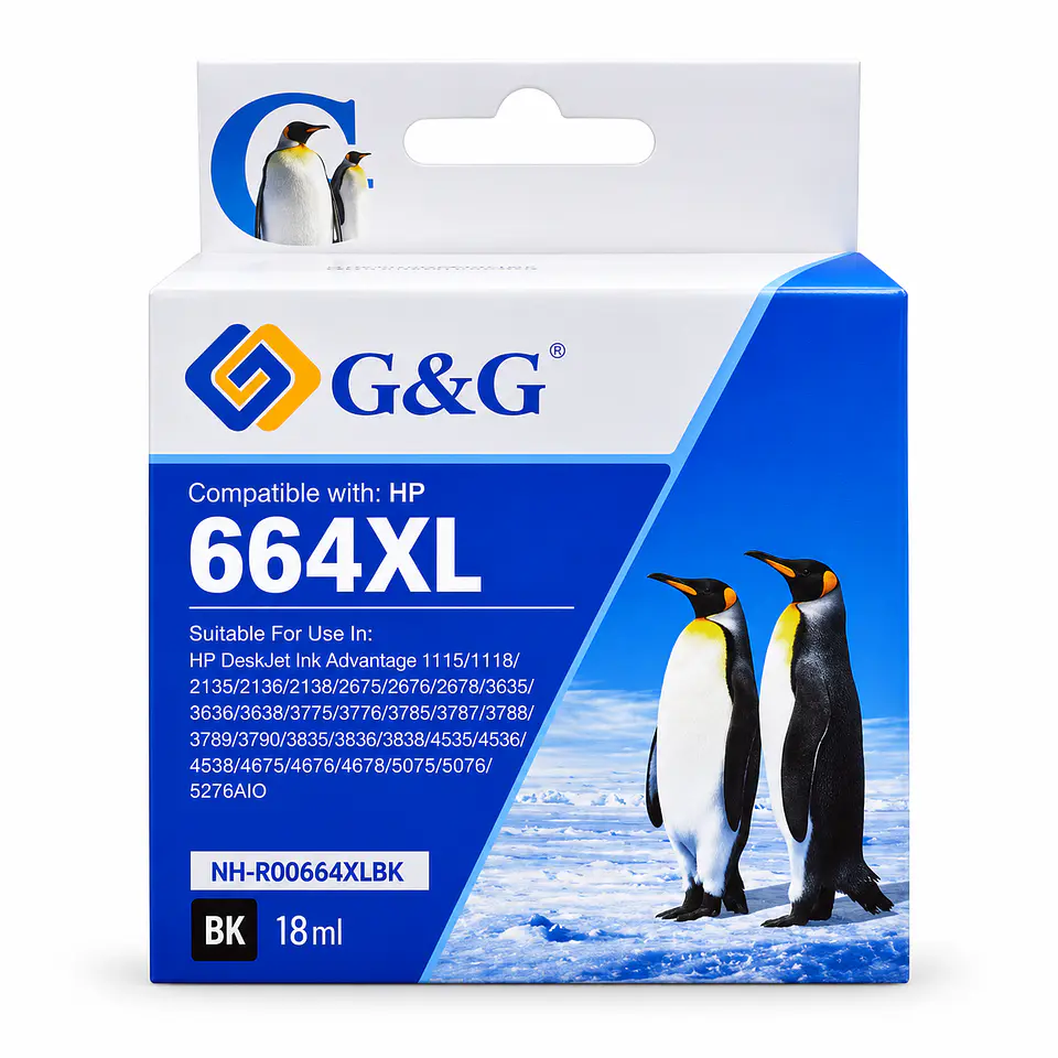 CARTRIDGE ALT. H664XL BLACK G&G 1