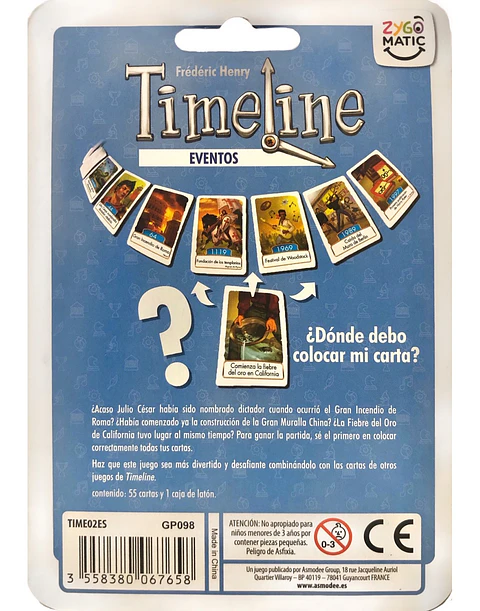 Timeline Eventos Eco - Juegos de Mesa - Español 