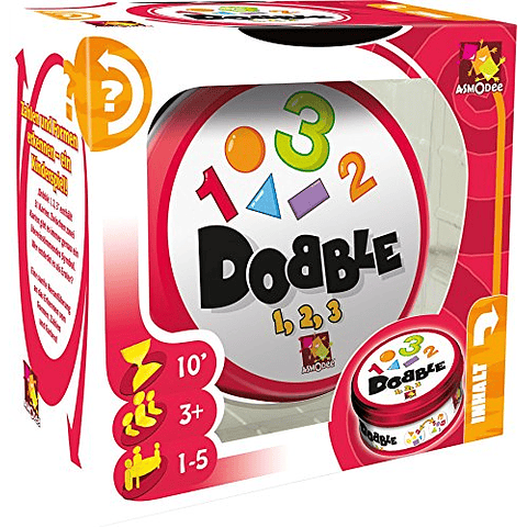 Dobble Formas y Numeros - Juego de Mesa - Español 