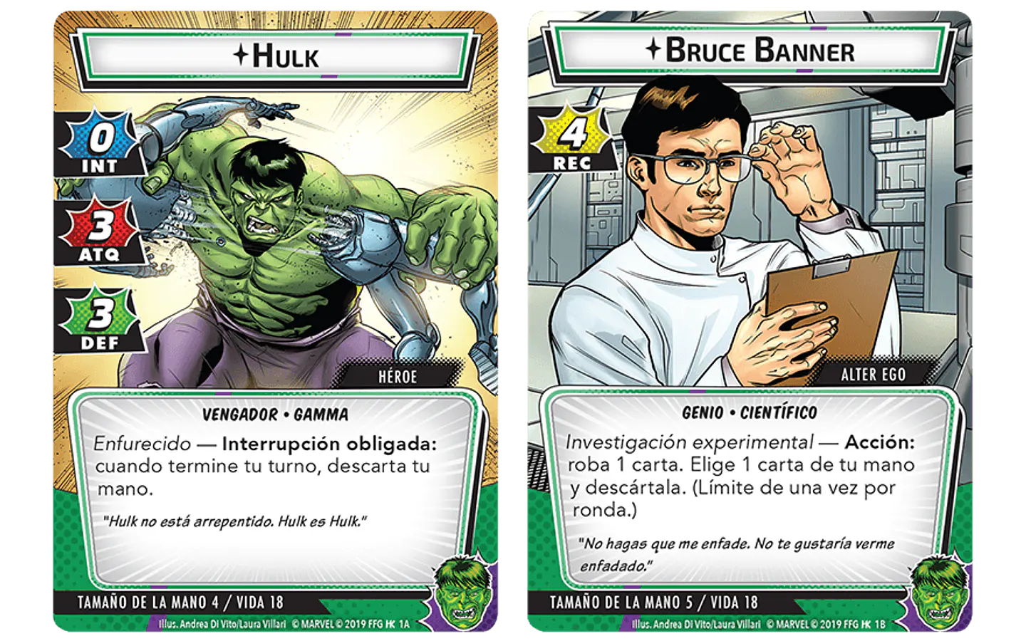 Marvel Champions Pack de Heroe Hulk - Español 3