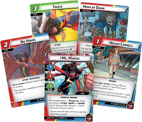 Marvel Champions Pack de Heroe Ms. Marvel - Español