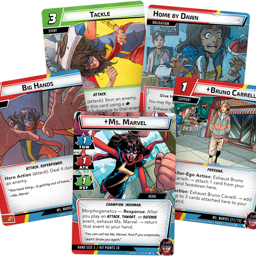 Marvel Champions Pack de Heroe Ms. Marvel - Español 2