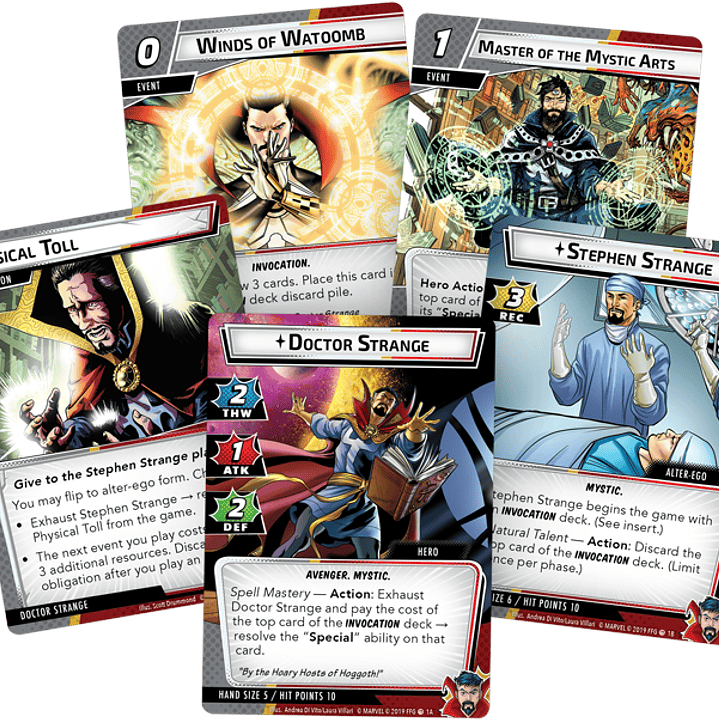 Marvel Champions Pack de Heroe Dr. Extraño - Español 2