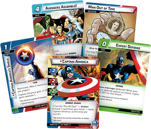 Marvel Champions Pack de Heroe Capitan America - Español