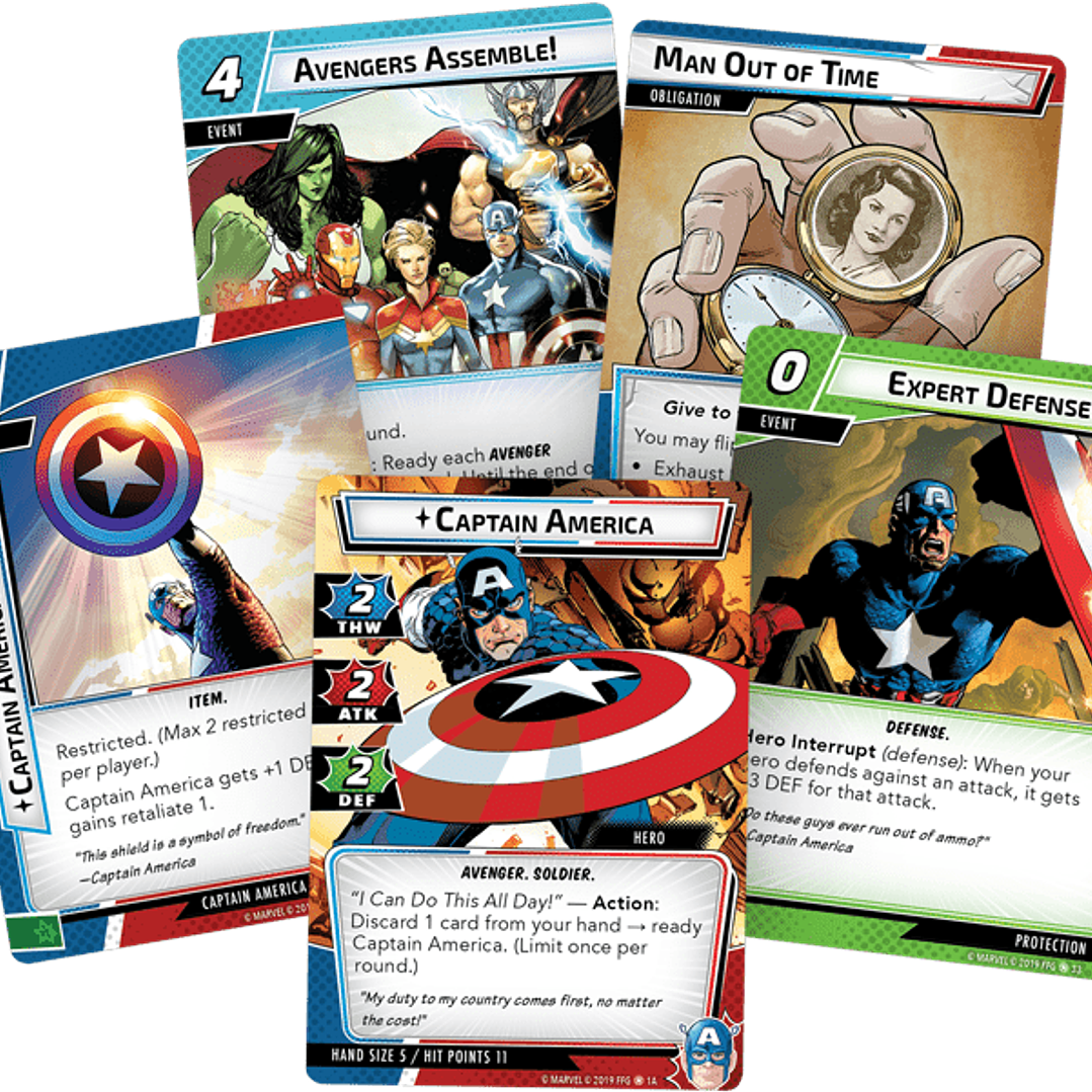 Marvel Champions Pack de Heroe Capitan America - Español 2