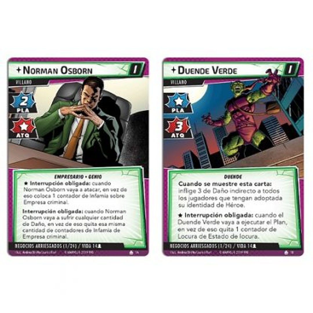 Marvel Champions Pack de Escenario El Duende Verde - Español 3