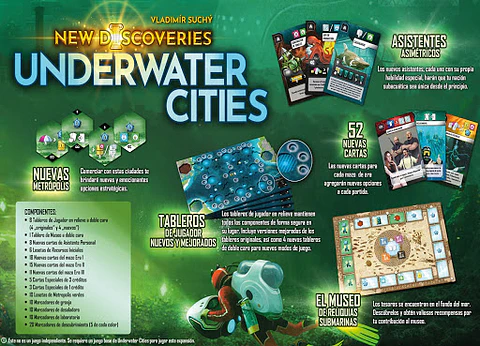 Underwater Cities - Expansión New Discoveries - Español