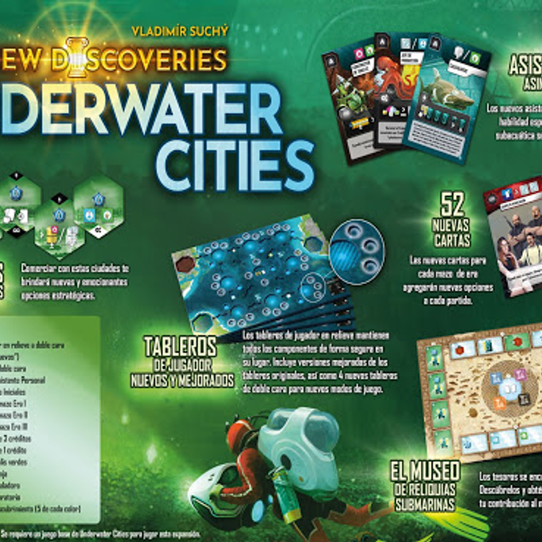 Underwater Cities - Expansión New Discoveries - Español 2