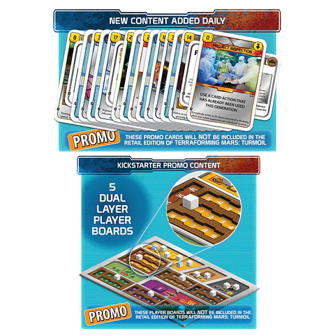 Terraforming Mars: Conflictos Kickstarter - Tableros y Promo Pack - Español