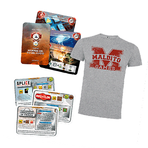 Preventa - PACK PROMOS TERRAFORMING MARS/ANACHRONY + CAMISETA DE REGALO HOMBRE