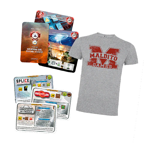 Preventa - PACK PROMOS TERRAFORMING MARS/ANACHRONY + CAMISETA DE REGALO HOMBRE
