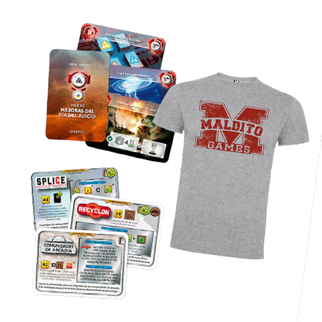 Preventa - PACK PROMOS TERRAFORMING MARS/ANACHRONY + CAMISETA DE REGALO HOMBRE 1